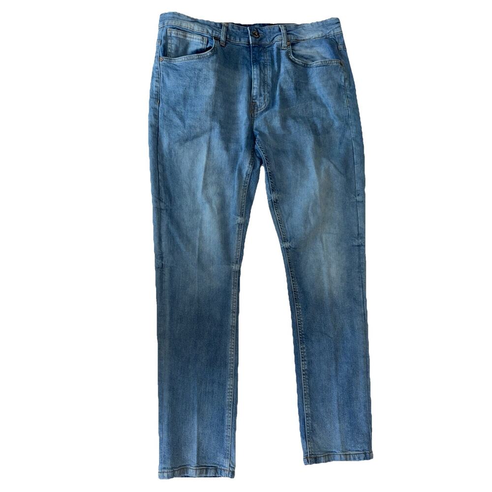 M Society Denim Skinny Fit Str Jeans Size 36x30 5 Pocket